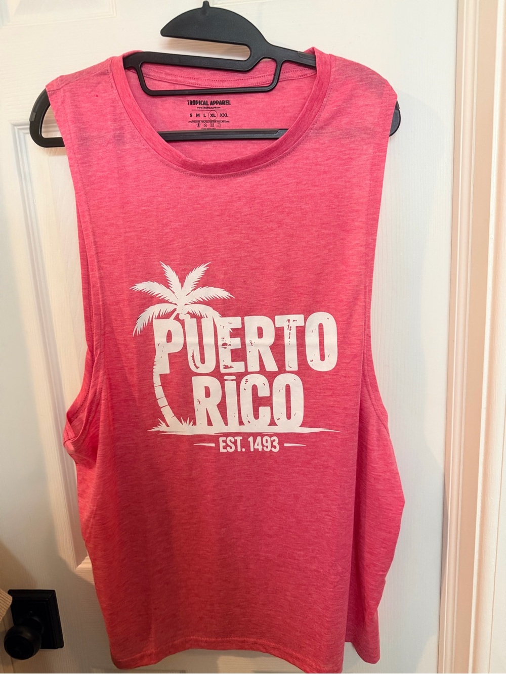 Puerto Rico Pink Muscle Tank - Picture 2 of 5